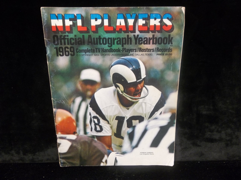 Official NFL 1969 Autograph Yearbook