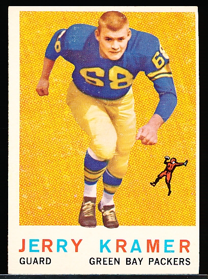1959 Topps Football- #116 Jerry Kramer RC, Packers