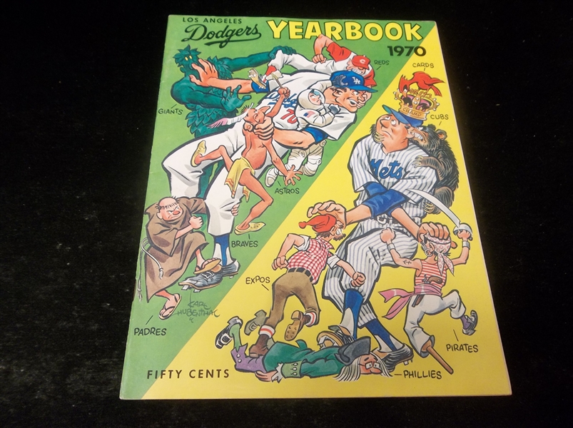 1970 Los Angeles Dodgers MLB Yearbook