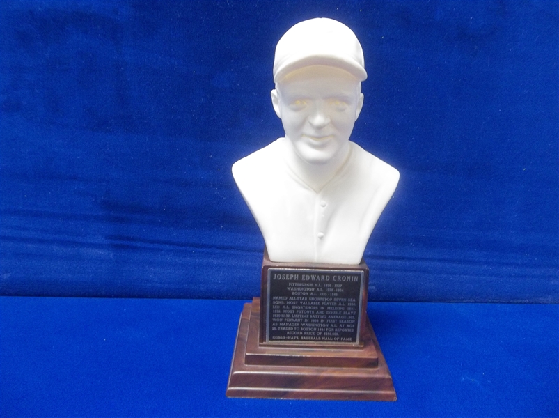 1963 Hall of Fame Baseball Bust- Joe Cronin