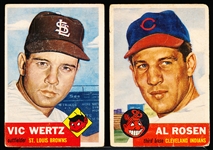 1953 Topps Baseball- 2 Diff