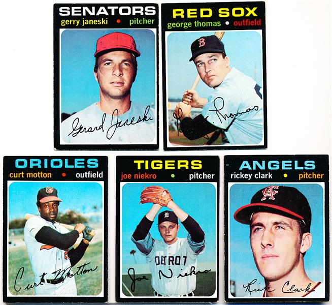 1971 Topps Bb- 10 Diff Hi#’s