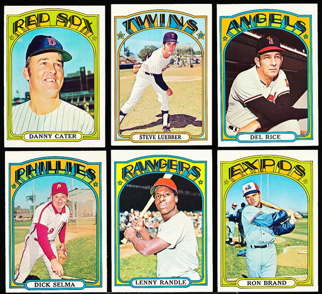 1972 Topps Bb- 6 Diff Hi#’s