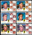 1973 Topps Bb- 6 Manager/Coaches Cards
