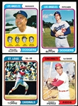 1974 Topps Baseball- 8 Diff