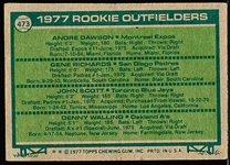 1977 Topps Bb- #473 Andre Dawson RC