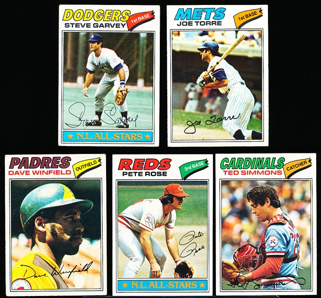 1977 Topps Bb- 93 Diff- #382-477- (missing #460, 473, 476)