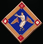 1914 B18 Baseball Blanket- Boone, NY AL- Blue Infield Version