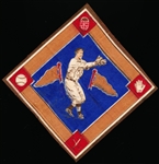 1914 B18 Baseball Blanket- Boone, NY AL- Blue Infield Version