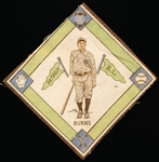 1914 B18 Baseball Blanket- Burns, Detroit AL- White Infield Version
