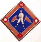 1914 B18 Baseball Blanket- Cole, N.Y. AL- Blue Infield Version