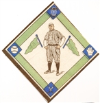 1914 B18 Baseball Blanket- Covaleski, Detroit AL- White infield Version