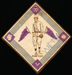 1914 B18 Baseball Blanket- Konetchy, Pittsburgh NL- Purple Pennants Version