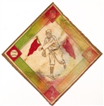 1914 B18 Baseball Blanket- Tesreau, New York NL- Green Base Paths