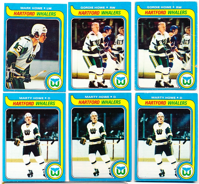 1979-80 Topps Hockey- 6 Howe Cards