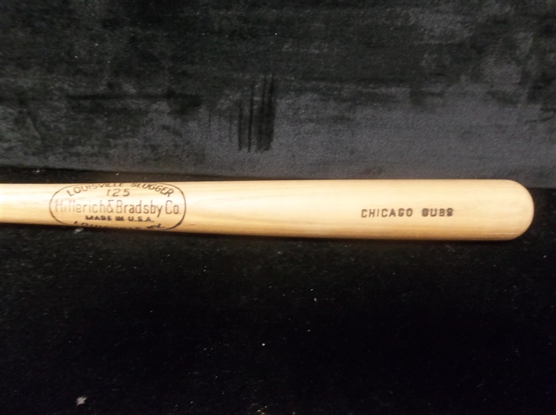Vintage 1970’s Louisville Slugger Model 125 Mini-Bat 15 ½”- Chicago Cubs