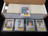 1981 Fleer Bsbl.- 635 Diff. Cards
