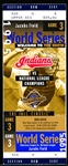 October 24, 1995 MLB World Series Game-Used Full Ticket- Game 3- Atlanta Braves @ Cleveland Indians