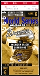 October 28, 1995 MLB World Series Ticket Stub- Game 6- Cleveland Indians @ Atlanta Braves