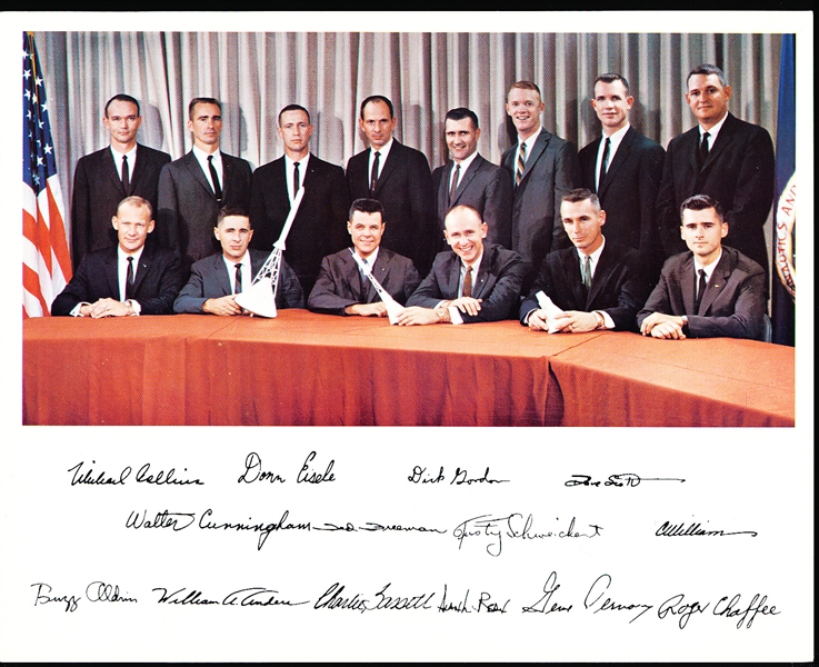 1963 NASA Astronaut Group 3 Class Promotional Color 8” x 10’ Picture