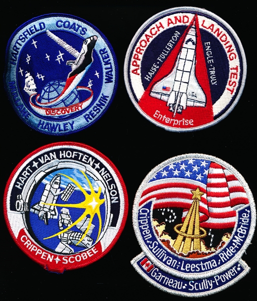 Clean-Up Lot of 7 Diff. USA Space Shuttle Program Patches