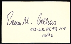 Autographed Eileen Collins NASA Astronaut 2-¼” x 3-¾” Cut Signature