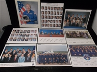Clean-Up Lot of 14 Diff. NASA Astronaut Photos/Class Photos