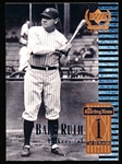 1999 Upper Deck Century Legends Bb- Sample Card- #1 Babe Ruth, Yankees