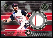 2001 Pacific Private Stock Bb- “Game Used Gear”- #48 Barry Larkin, Reds