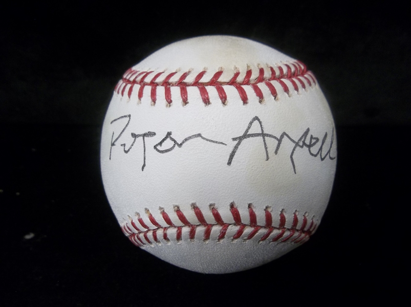 Autographed Roger Angell Rawlings MLB (Selig Comm.) Baseball
