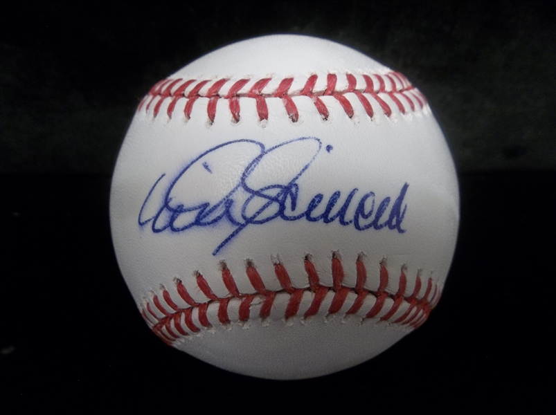 Autographed Mike Scioscia Rawlings MLB (Manfred Comm.) Baseball- MLB Sticker Cert #JB640294