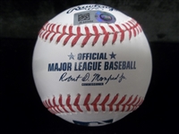 Autographed Mike Scioscia Rawlings MLB (Manfred Comm.) Baseball- MLB Sticker Cert #JB640294