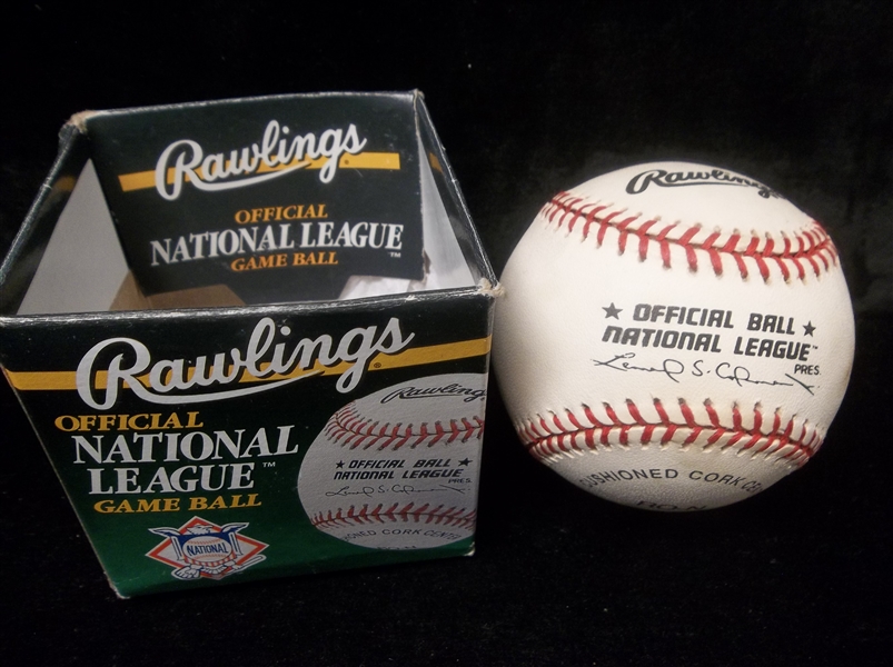 Unsigned Rawlings N.L. (L. Coleman Pres.) Baseball in Original Box