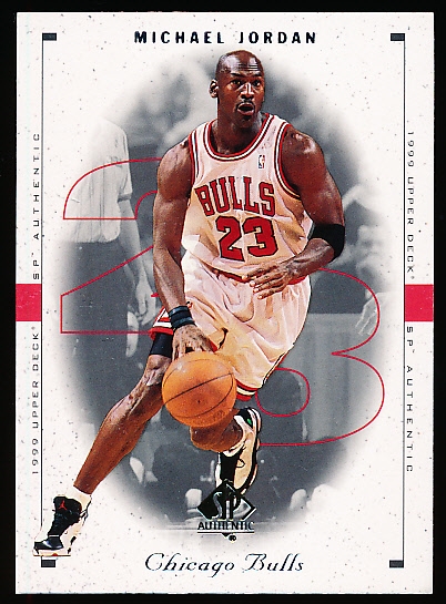 1998-99 SP Authentic Bskt.- “Sample” Card- #23 Michael Jordan, Bulls