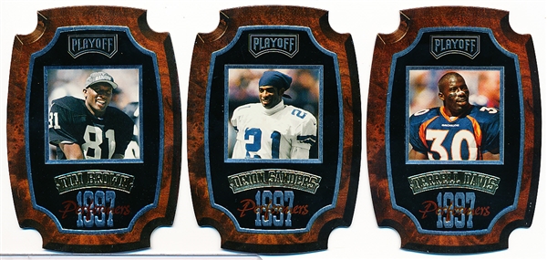 1997 Playoff Contenders Ftbl. “Performer Plaques”- 7 Diff. Cards