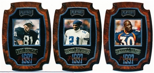 1997 Playoff Contenders Ftbl. “Performer Plaques”- 7 Diff. Cards