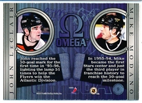 1998-99 Pacific Omega Hockey- “Face to Face” Insert- #9 Mike Modano/ John LeClair