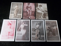 1920-30’s Post Card Backed Stage Actor/Actress Exhibit Clean-Up Group- 7 Diff.