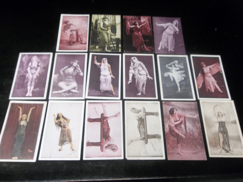1920-30’s Stage Actress Blank Back Exhibit Clean-Up Group- 16 Diff.