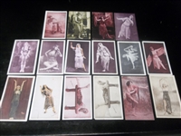 1920-30’s Stage Actress Blank Back Exhibit Clean-Up Group- 16 Diff.
