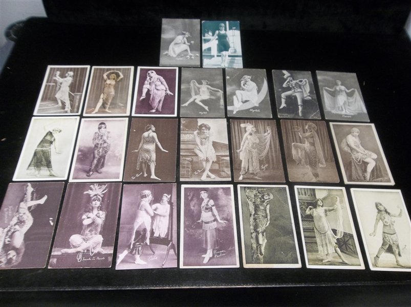 1920-30’s Stage Actress Blank Back Exhibit Clean-Up Group- 22 Diff.