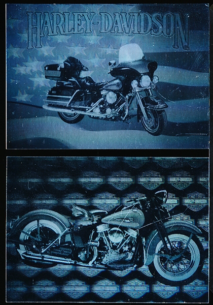 Two Diff. Collect-A-Card Harley-Davidson Hologram Cards