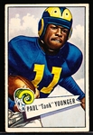 1952 Bowman Football Small- #25 Paul Younger, Rams