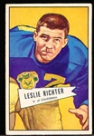 1952 Bowman Football Small- #61 Les Richter, Rams