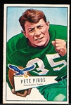 1952 Bowman Football Small- #92 Pete Pihos, Eagles