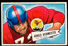 1952 Bowman Football Small- #101 Arnie Weinmeister, New York Giants