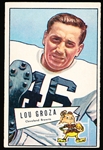 1952 Bowman Football Small- #105 Lou Groza, Cleveland Browns