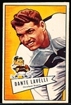 1952 Bowman Football Small- #128 Dante Lavelli, Browns