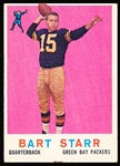 1959 Topps Football- #23 Bart Starr, Packers