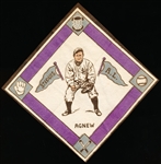 1914 B18 Baseball Blanket- Agnew, St. Louis A.L.- Purple Base Paths Version